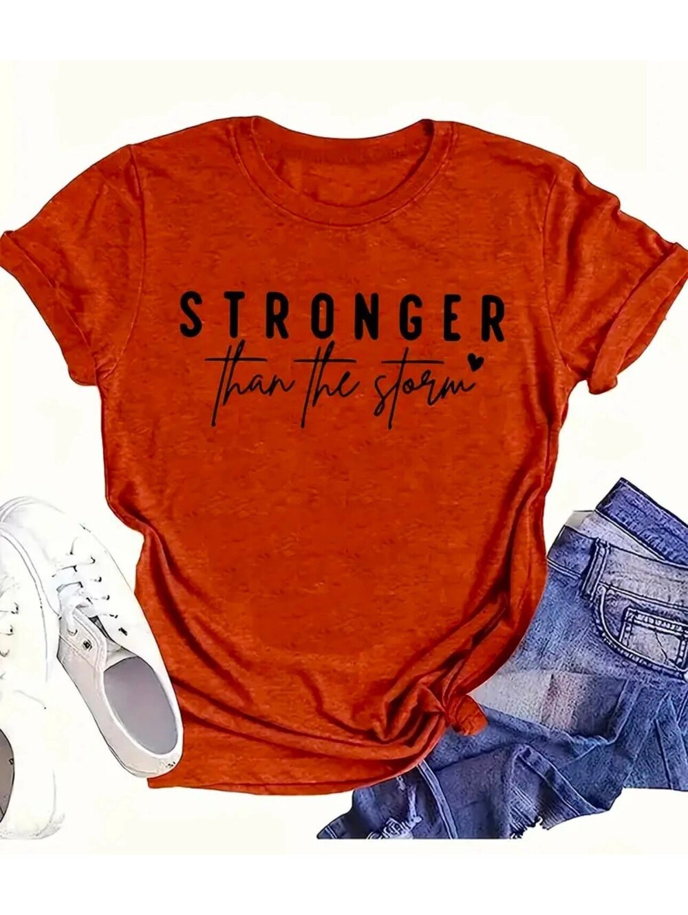 New - Fun and Inspiring Short Sleeve Graphic T-Shirt - Red - Size L